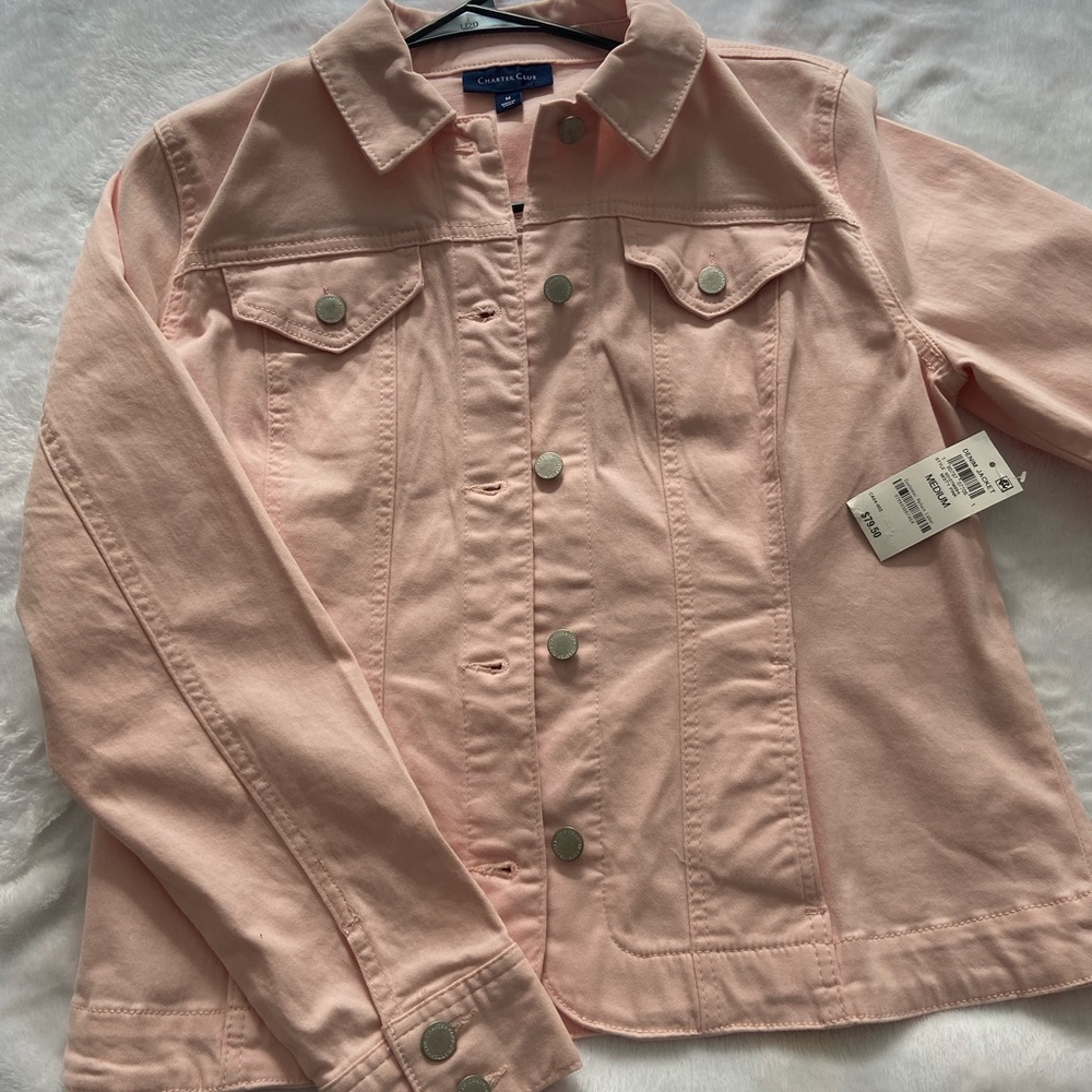 Charter club Medium size , soft pink denim jacket